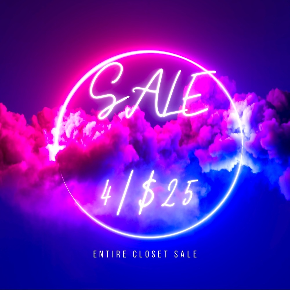 SALE 4/$25